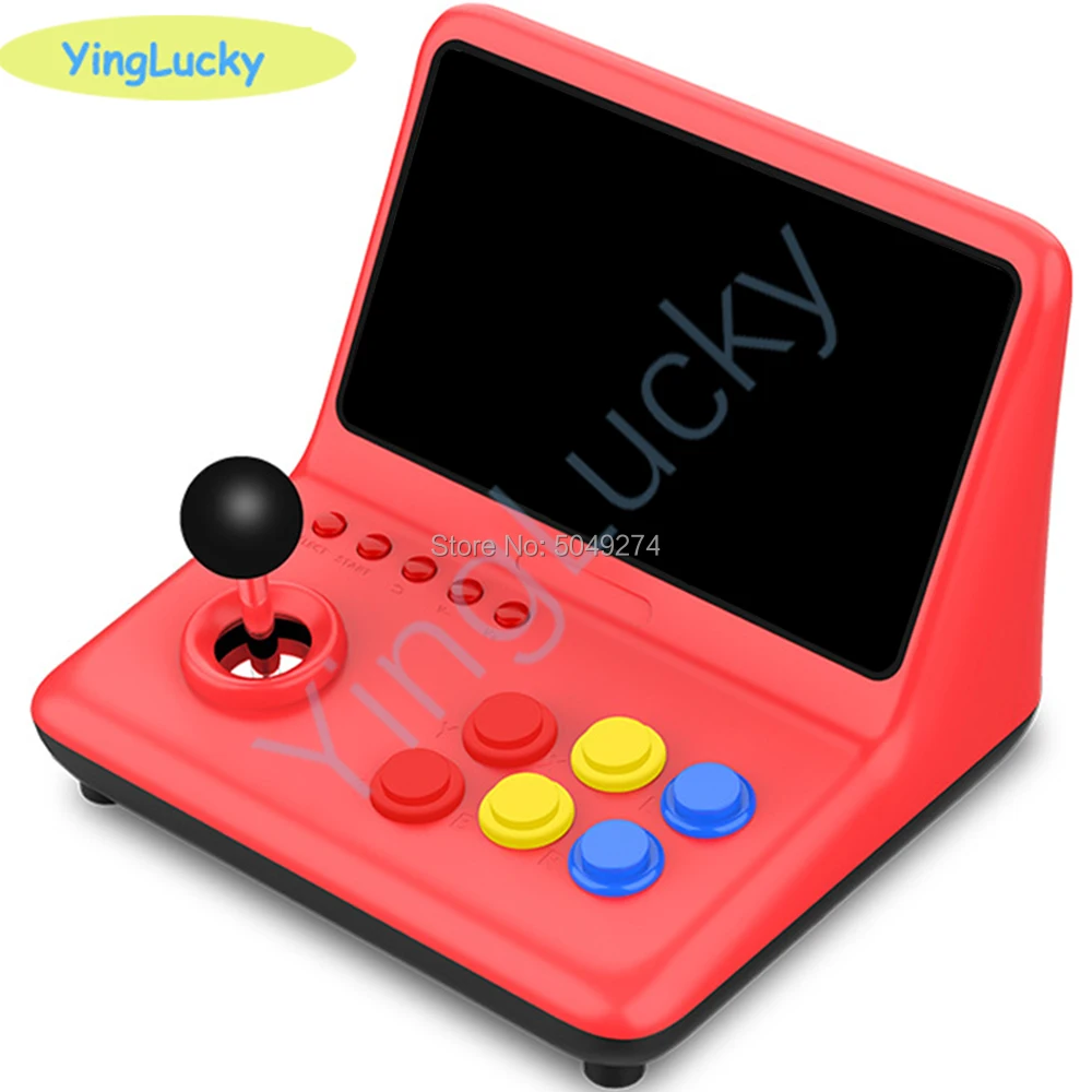 

Новая 9-дюймовая мини игровая аркадная консоль yinglucky, 3D Джойстик 64 ГБ TF, расширенная игровая консоль для видео и музыки, поддержка аркадных игр PS1 MAME SFC