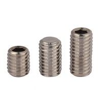 304 stainless steel fine teeth tight screw top wire screw rice screw M10 M12 10Pcs