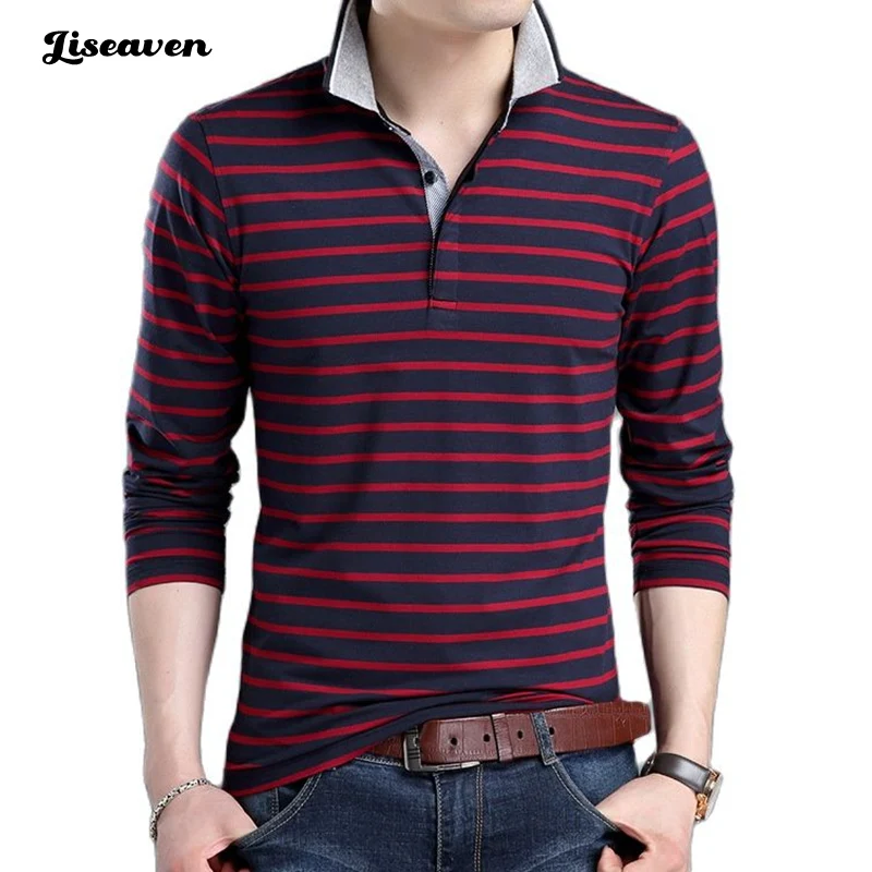 

Liseaven T-Shirts Men Solid Color Slim Fit Shirt Long Sleeve Tshirt Men's Casual T Shirts Brand Clothing