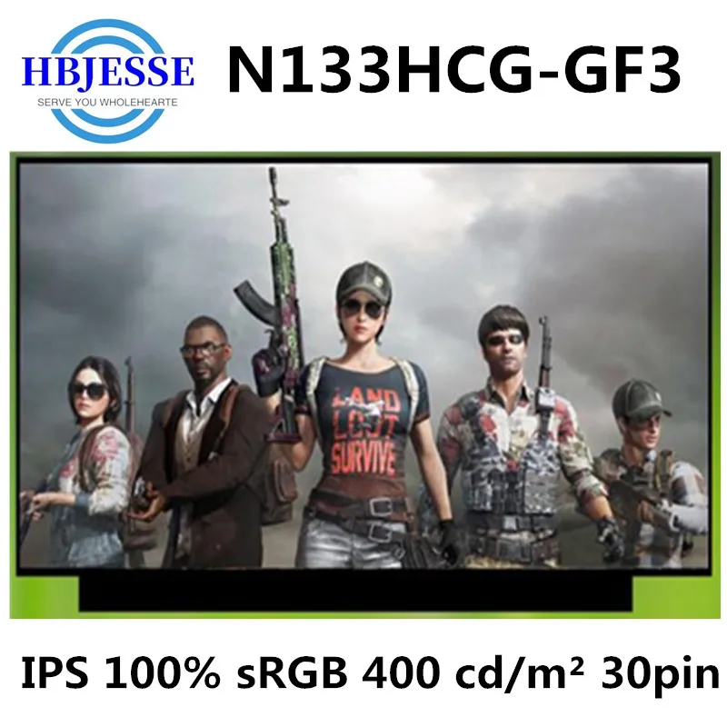 

Original NEW 13.3'' N133HCG-GF3 IPS 100% sRGB Brightness 400 cd/m² LCD Display Screen Matrix eDP 30 Pins FHD Glossy