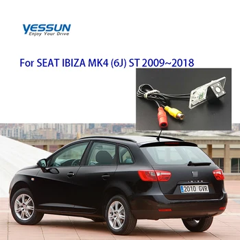 Yessun 번호판 후방 보기 카메라, 170 도 HD 야간 투시경, 좌석 IBIZA MK4 6J ST 2009 ~ 2018 주차 하우징 브래킷 