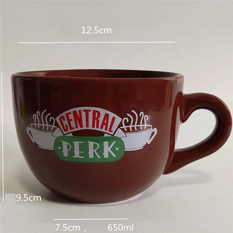 New Friends Tv Show Central Perk Big Mug 600ml Coffee Tea Ceramic Cup Friends Central Perk Cappuccino Mug Best Gifts For Friends