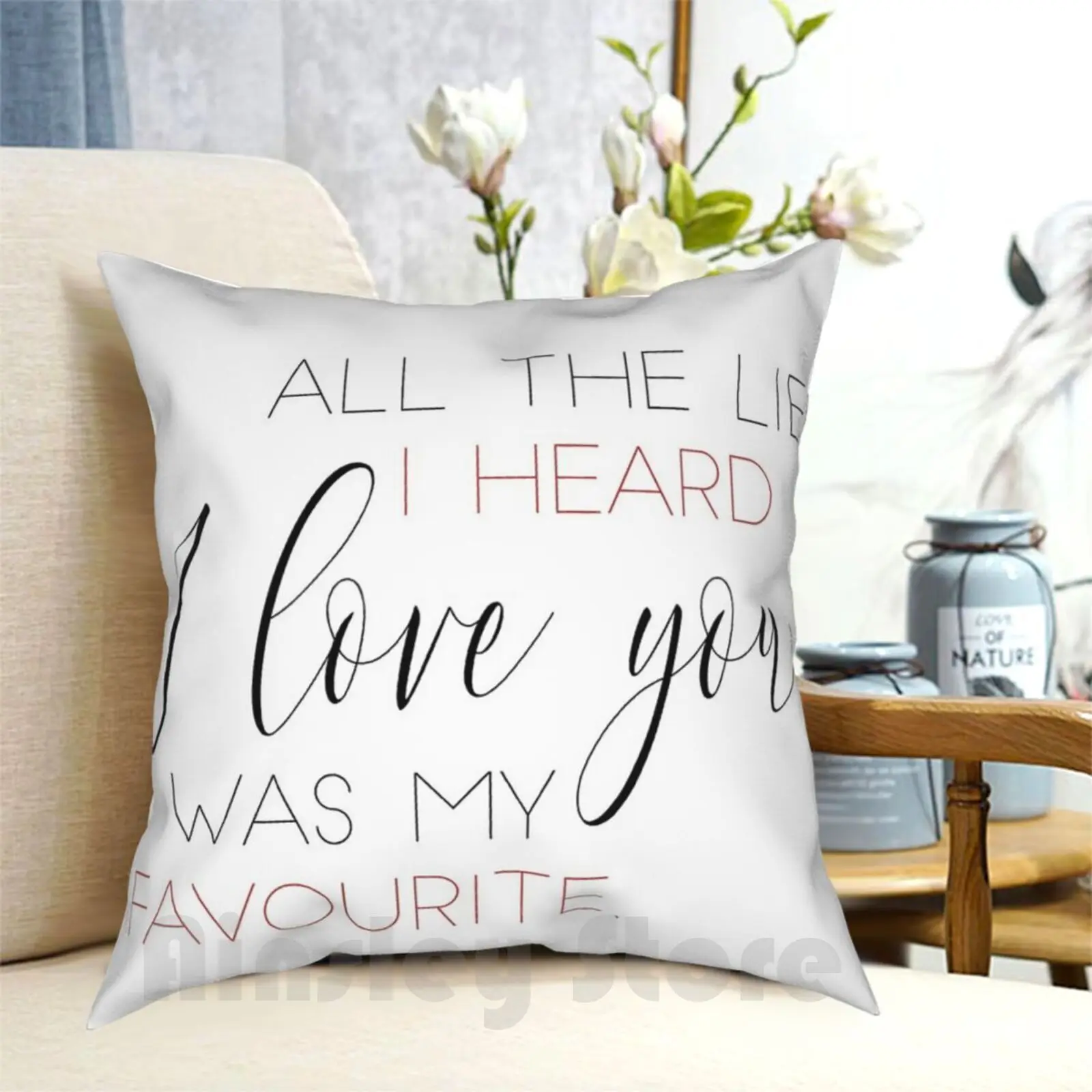 All The Lies Lyrics-The Vamps Pillow Case Printed Home Soft Throw Pillow The Vamps Vamps Music Acoustic All The Lies