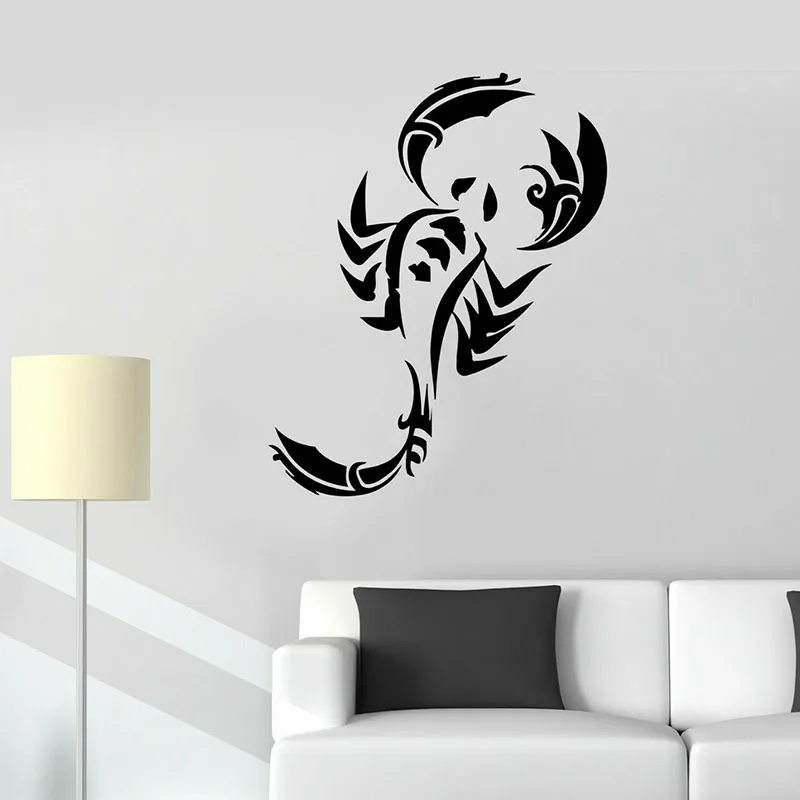 Scorpion Wall Decal Crawfish Crab Sea Ocean Animals Fridge Window Vinyl Stickers Seafood Restaurant Kitchen Interior Decor E631