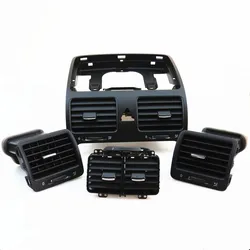 0EM Dashboards Center Air Conditioner Outlet Vent Set For VW Jetta MK6 Golf 5 Rabbit 1KD 819 728 1KD819203 1KD 819 703 1KD819704