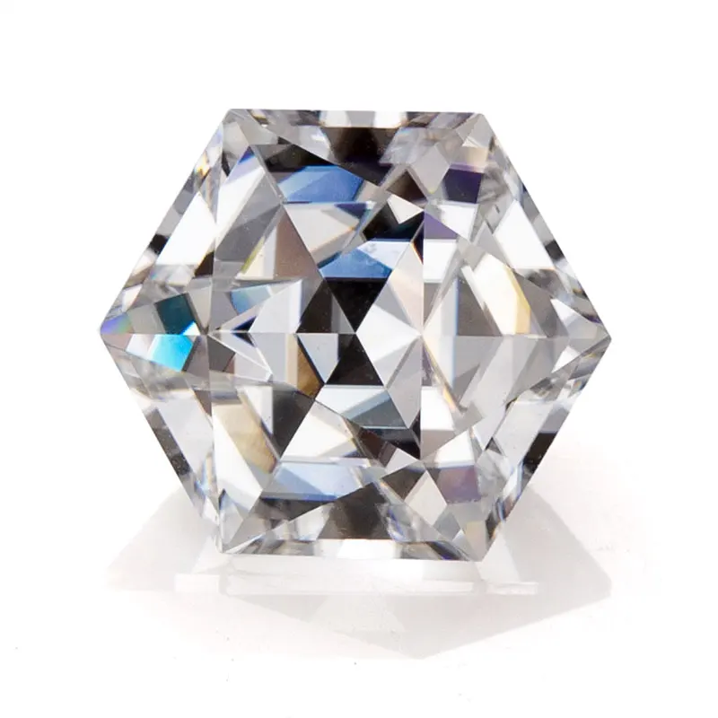 

Special Hexagon Cut 5*5MM D color White vvs1Moissanite Loose Special Cut Moissanite Gemstone Custom Jewelry