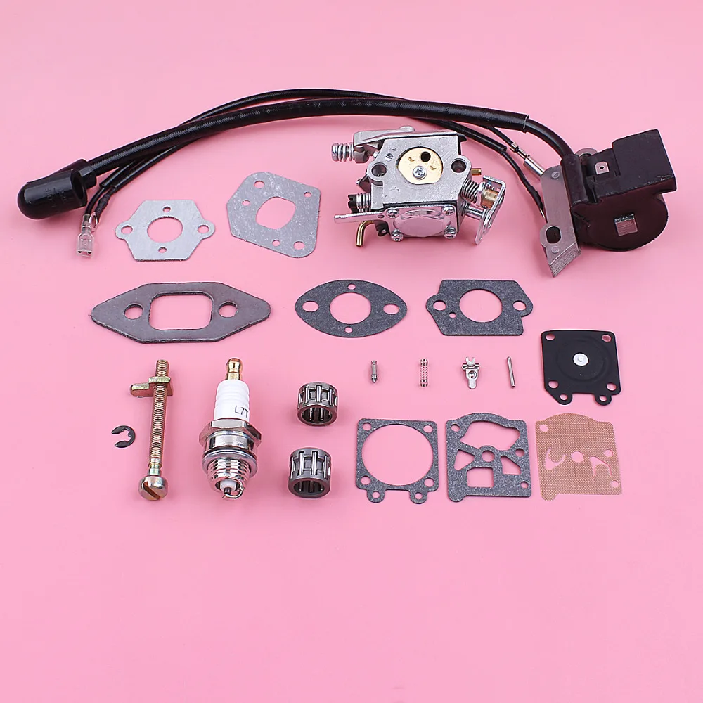 Ignition Coil Carburetor For Partner 350 351 370 Chain Adjuster Tensioner Carb Repair Gasket Kit Chainsaw Spare Replace Part