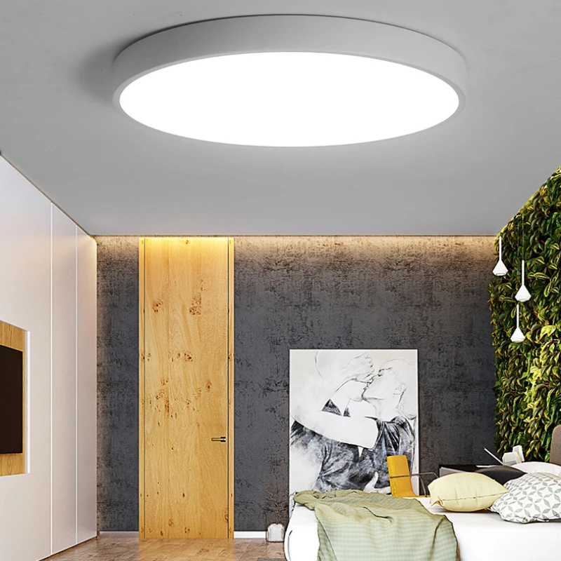 Balcony/ The Living Room/ Kitchen Hot Sale Ultra-Thin 5cm LED Ceiling Lights Circular Ceiling Lamps Remote Control Fixture For