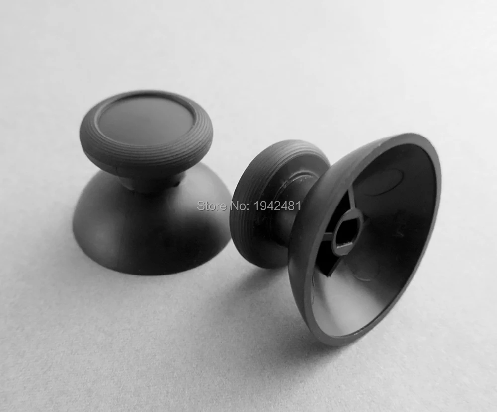 NS 스위치 프로 컨트롤러용 오리지널 3D 조이스틱 캡 2 개, 닌텐도 스위치 프로 조이스틱 캡용 3D 아날로그 커버 블랙