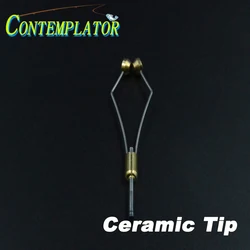 CONTEMPLATOR-세라믹 팁 테이퍼 피트 스테인레스 스틸 플라이 타이 보빈 홀더 1 개, 깨는 스레드 방지 내구성 낚시 도구