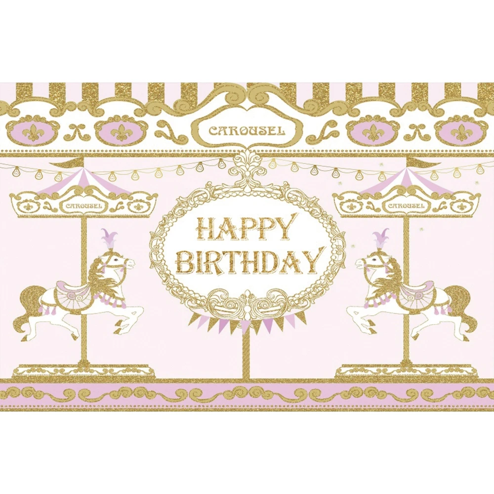 Yeele كاروسيل الدورية هزاز الحصان الطفل حفلة عيد ميلاد التصوير خلفيات خلفيات للتصوير الفوتوغرافي لاستوديو الصور