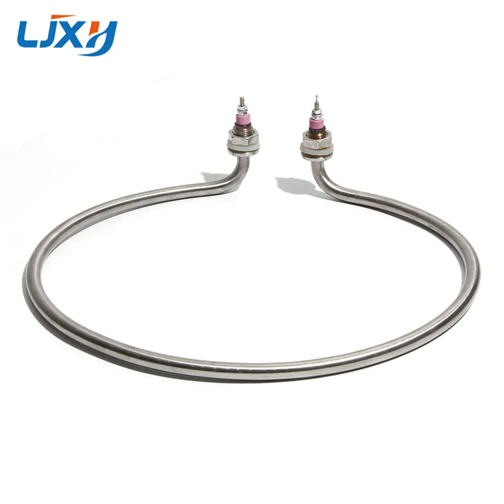 LJXH Round Heating Rod Electric Heating Pipe Noodle Cooking Stove Barrel Soup Pot Heating Tube 220V/380V 3KW/4KW Heater Element