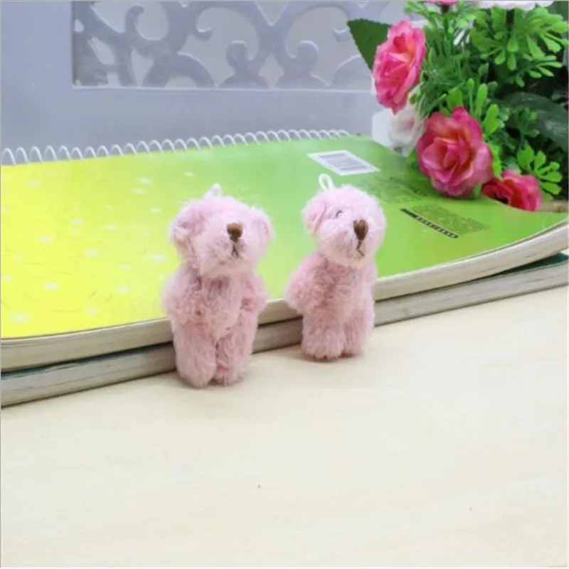 6Pcs New Kawaii Plush Toys Interesting Joint Bear 4.5cm Plush Doll Toy Animal Holiday Gift For Girls&Boys&Childs HANDANWEIRAN