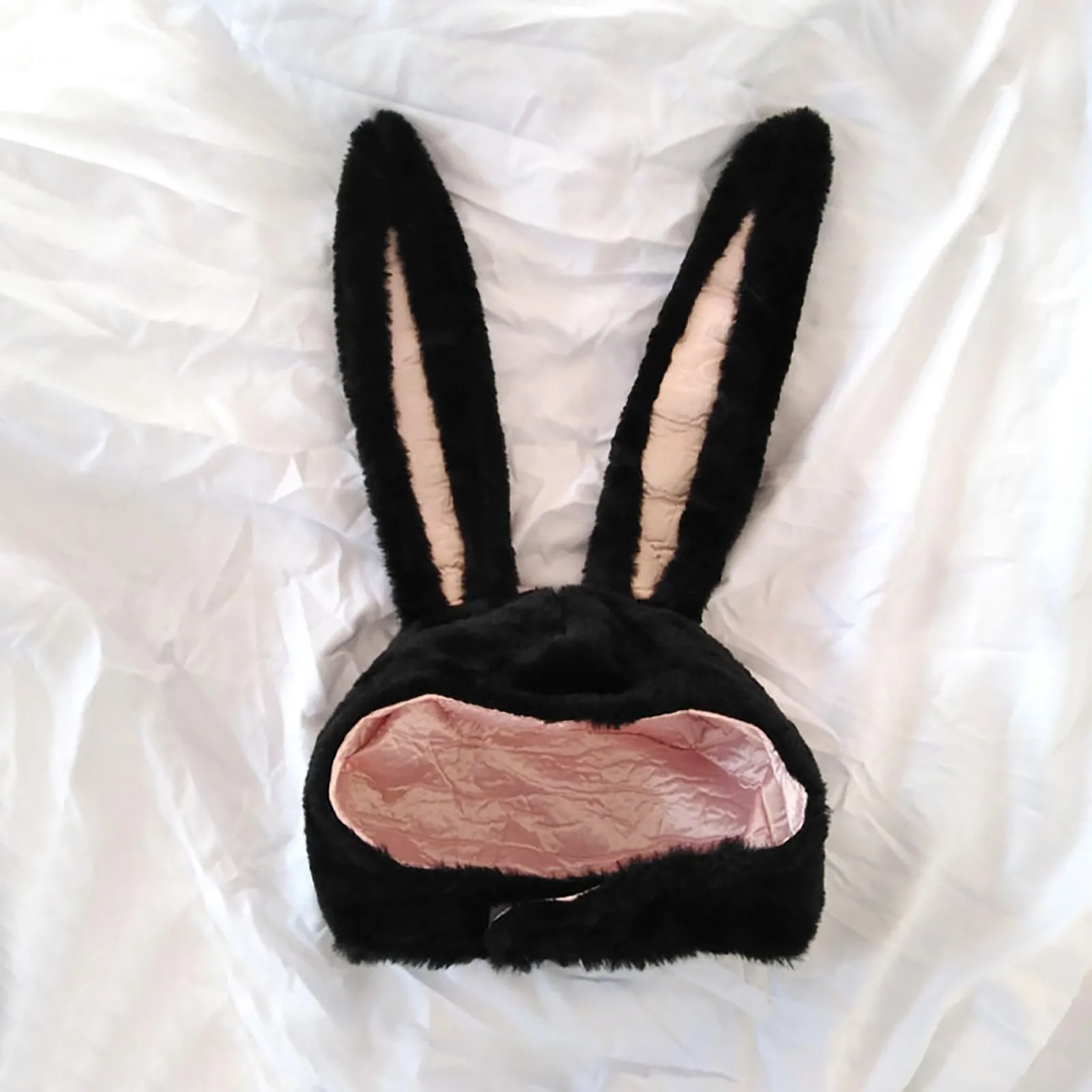 Christmas Party Cute Cosplay Women Girls Long Bunny Ears Cap Cosplay Beanie Plush Hat Bunny Ears Hat Rabbit Headgear Holiday Hat