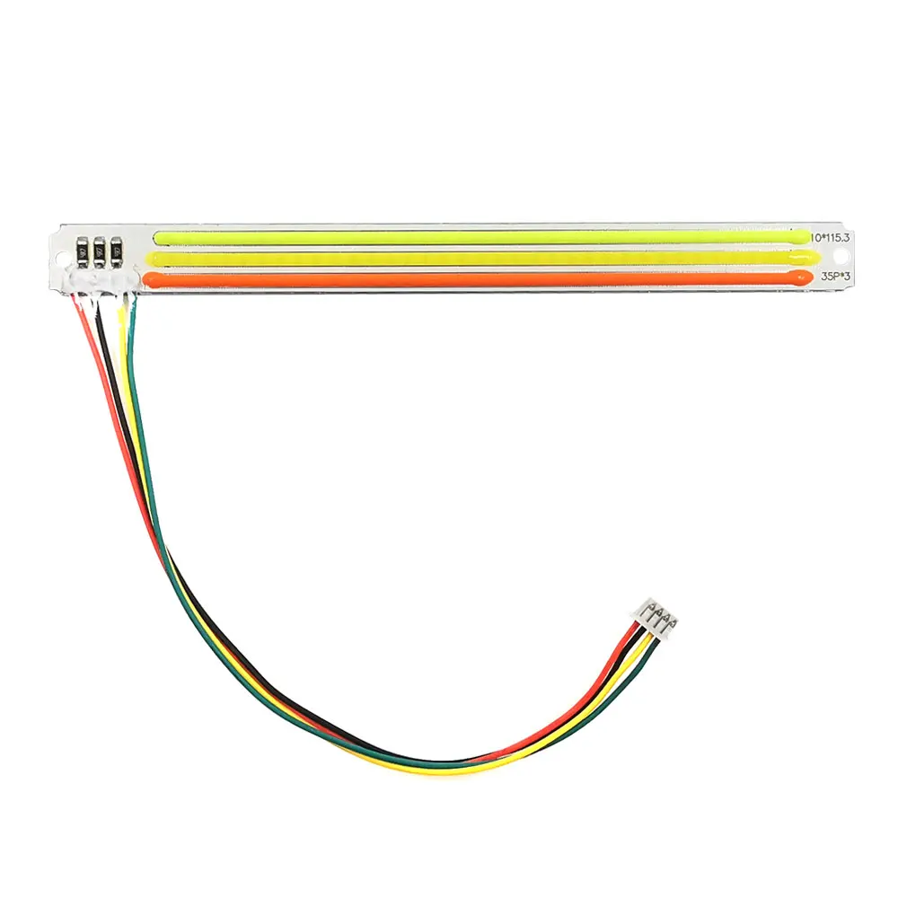 Dropshipping 115x10mm Red Green White 3-color 5V COB Strip LED Light Tricolour Lamp for Face Recognition Decoration Signal Light