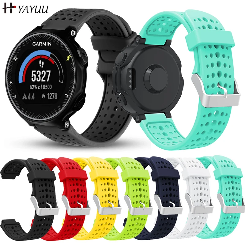 YAYUU Bands For Garmin Forerunner 235,Silicone Bracelet For Forerunner 220/230/235/620/630/735XT/235 Lite Replacement Strap