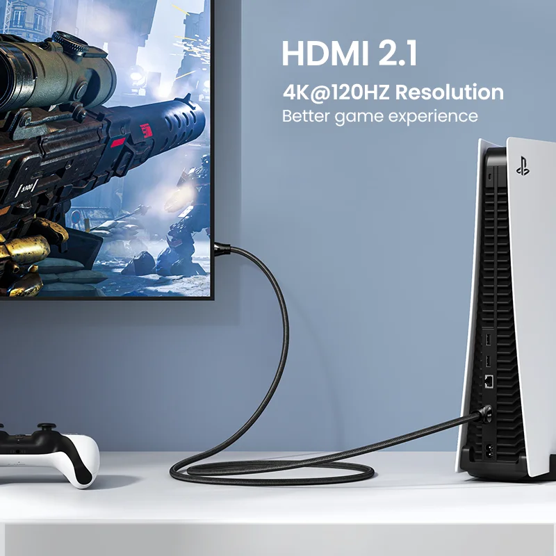 UGREEN kabel HDMI 8K/60Hz Dolby Vision HDMI 2.1 kabel HDR10 + Ultra wysokiej prędkości 48 gb/s dla Samsung 8K TV PS4 Xbox kabel HDMI 8K