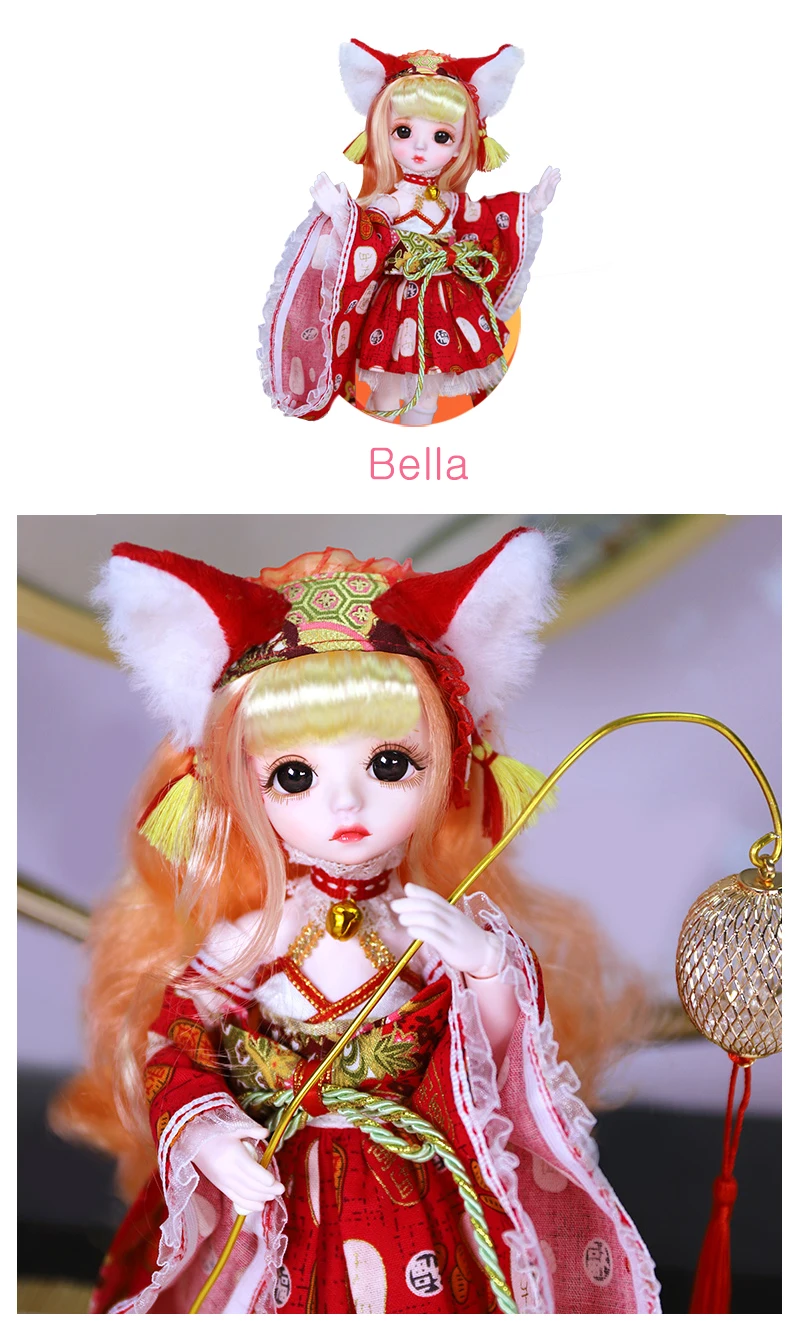 DBS DREAM FAIRY Puppe 1/6 BJD Name von Little Angel, mechanischer Gelenkkörper mit Make-up, inklusive Kopfhaut, Augen, Kleidung für Mädchen SD – Detail 8