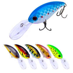 1 Pcs Hard Visaas 10Cm 14.5G Sinking Bait Vibrerende Rotan Haak Wiggler Diepe Onderdompeling Marine Kunstmatige Plastic aas