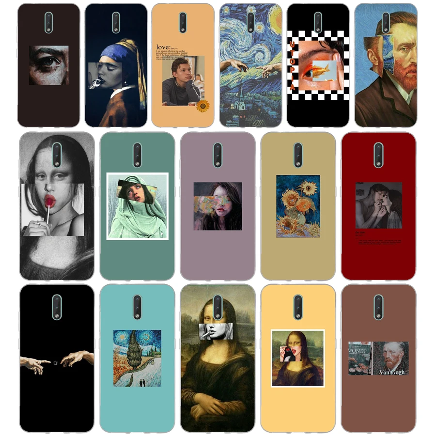 332FG Great art aesthetic van Gogh Mona  gift Soft Silicone Tpu Cover phone Case for Nokia 2.1 2.3 3 3.1 4.2 5 5.1 Plus 7.2 6 8