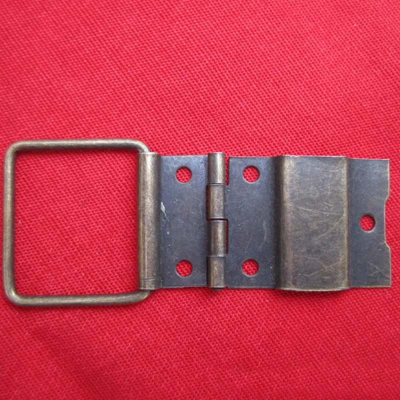 40Pcs 24*44mm Mini Cabinet Drawer Door Butt Hinges Antique 4 Holes Jewelry Boxes Decorative Hinges for Furniture Hardware