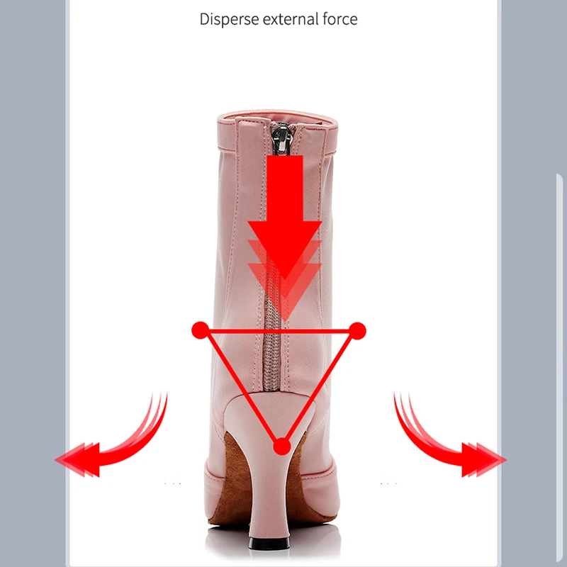 Bottines de brevLatine à Talons Hauts pour Femme et Fille, Chaussures de Salsa, de Salle de Bal, Couleur Nude, Astronomique, pour Dames