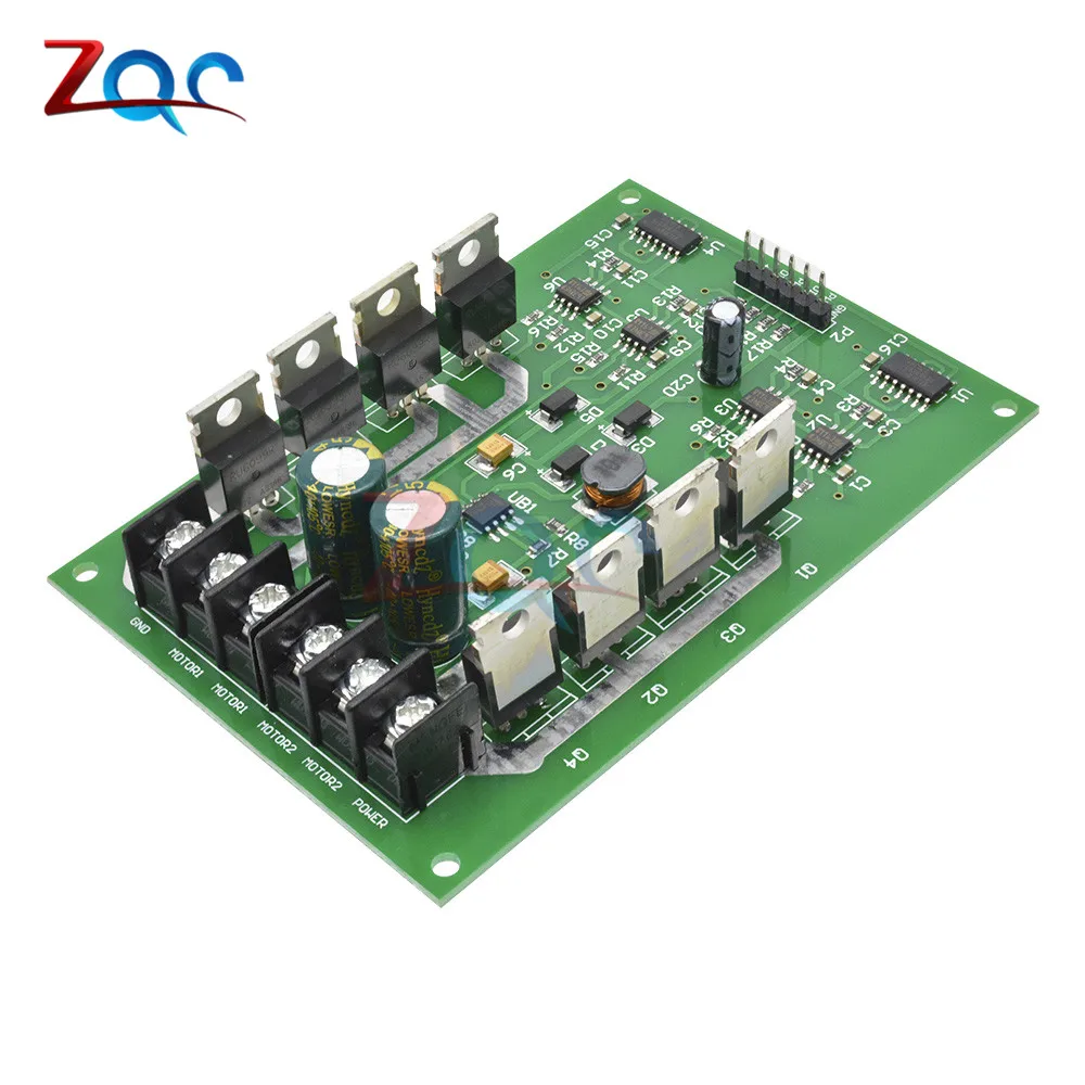 DC 5V 12V 24V 15A Dual H-Bridge DC Motor Driver Module Motor Drive Controller Board for Arduino Robot Car Compatible 3V-36V