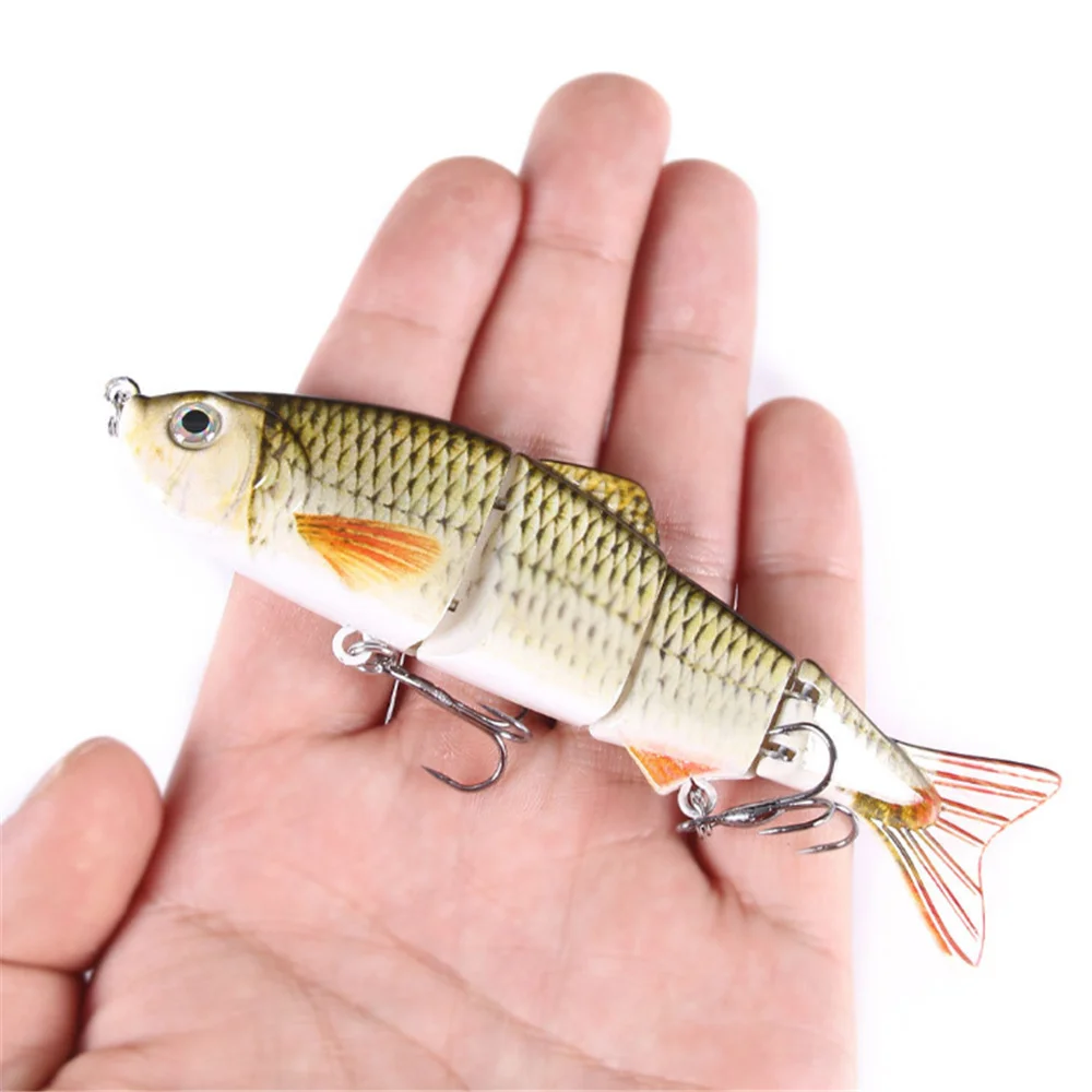 1Pcs 12cm 16.6g Sinking Wobblers Fishing Lure Multi Jointed Sections Artificial Hard Bait Swimbait Trolling Carp Fishing Tools