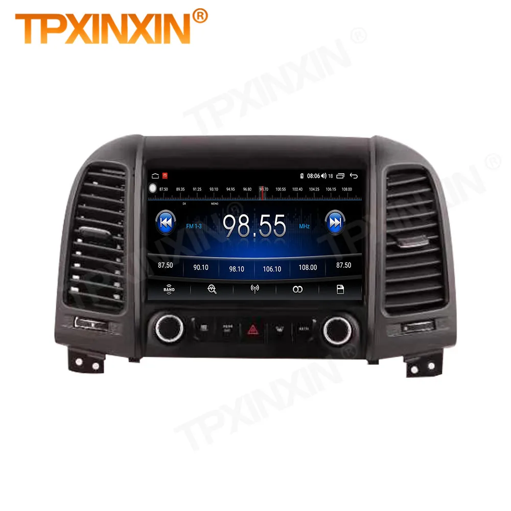 android 15 car stereo for car Wireless Android Auto Split Screen For Hyundai Santa Fe GPS Player Multimedia Car Radio Head Unit