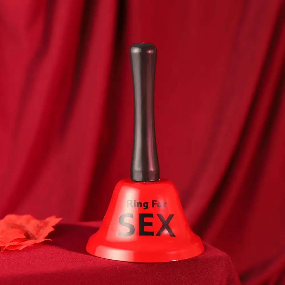 Creative Fun Ringing Bell Handheld Red Metal Sex Funny Ring Bell For Valentine Party Service Bar Bachelor Party Ringing Bell Toy