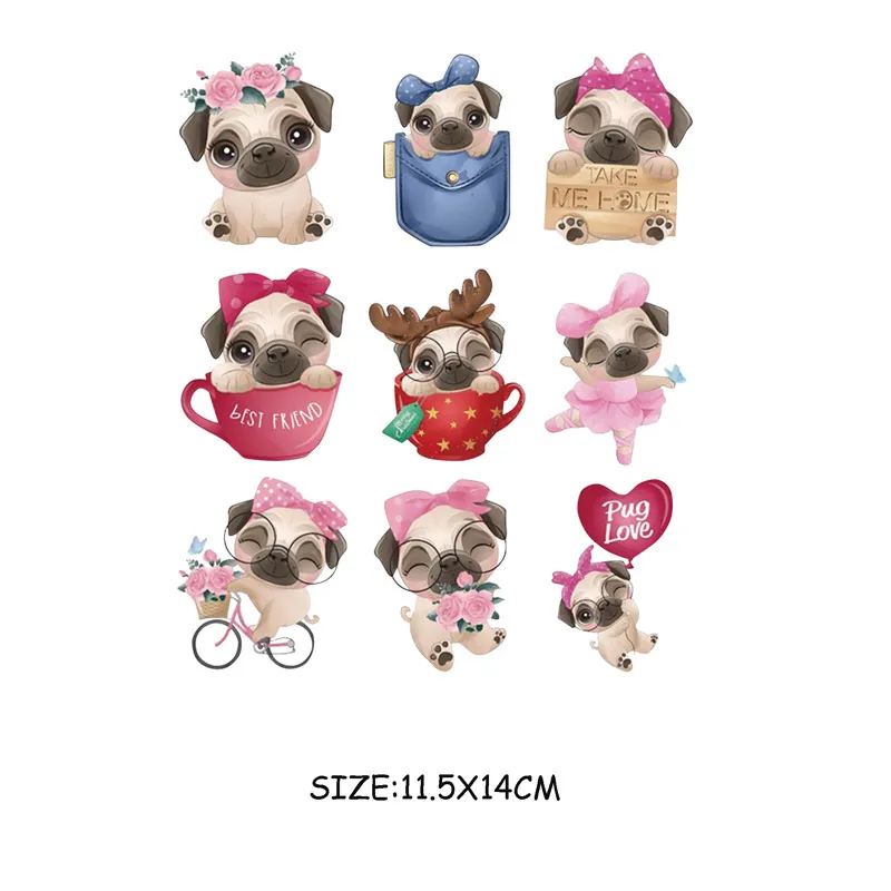 Set Von einhorn Hund Eule Eisen-auf Flecken Für Kleidung Kinder T-shirt Dekoration Wärme Transfer Patches Kleid Appliqued Aufkleber – Detail 7