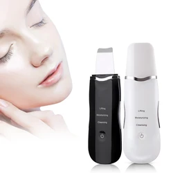 Rechargeable Ultrasonic Face Cleaning Skin Scrubber Cleanser Vibration Blackhead Removal Facial Pore Peeling Ultrasound machine