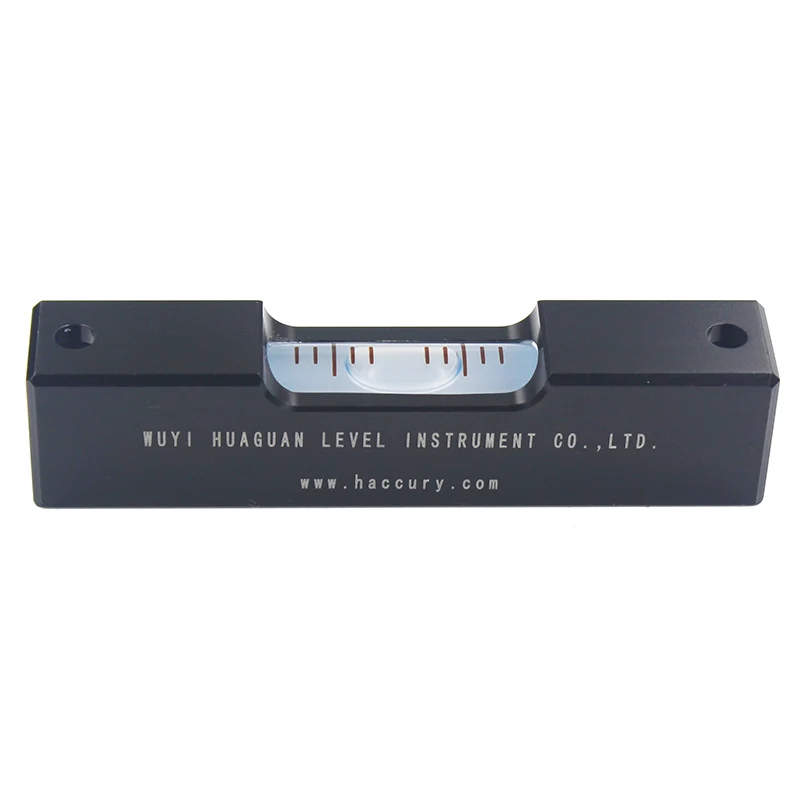 Strip Metal Spirit Level Bubble Horizontal AdustingTool Ruler Black Length 80mm Accuracy 0.1 0.15 0.3 0.6 1.5mm Per Meter