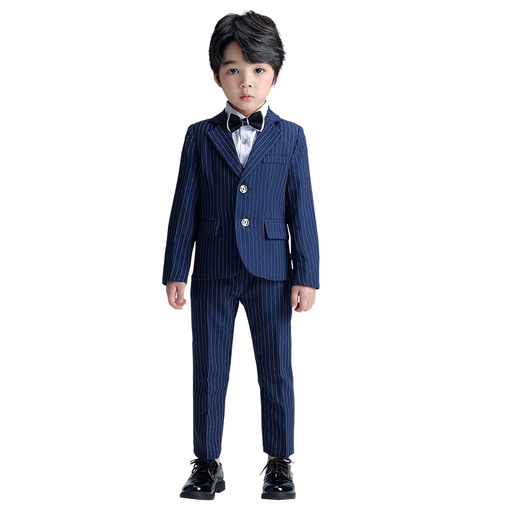 

Gentleman Children's Day Performance Dress Costume 2021 Boys Formal Graduation Suit Kids Jacket+Pants+Bowtie 3Pcs Clothing Set