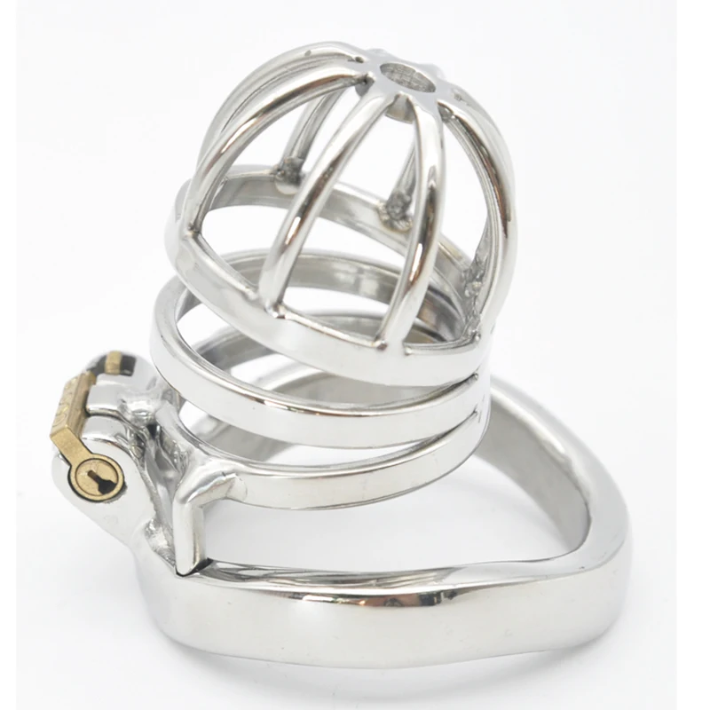 BLACKOUT A27X Stainless Steel Male Chastity Device Cock Cage with/without Barbed Anti-off Ring and Catheter Penis Fetish Adult