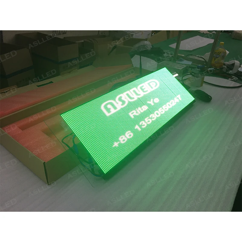 

Mobile advertising LED display P2.6 car glass transparent full color video display wireless WIFI use mobile phone APP to release
