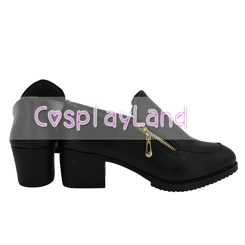 JoJo's Bizarre Adventure Bruno Bucciarati Cosplay Boots Shoes Black Men Costume Customized Accessories Halloween Party Shoes