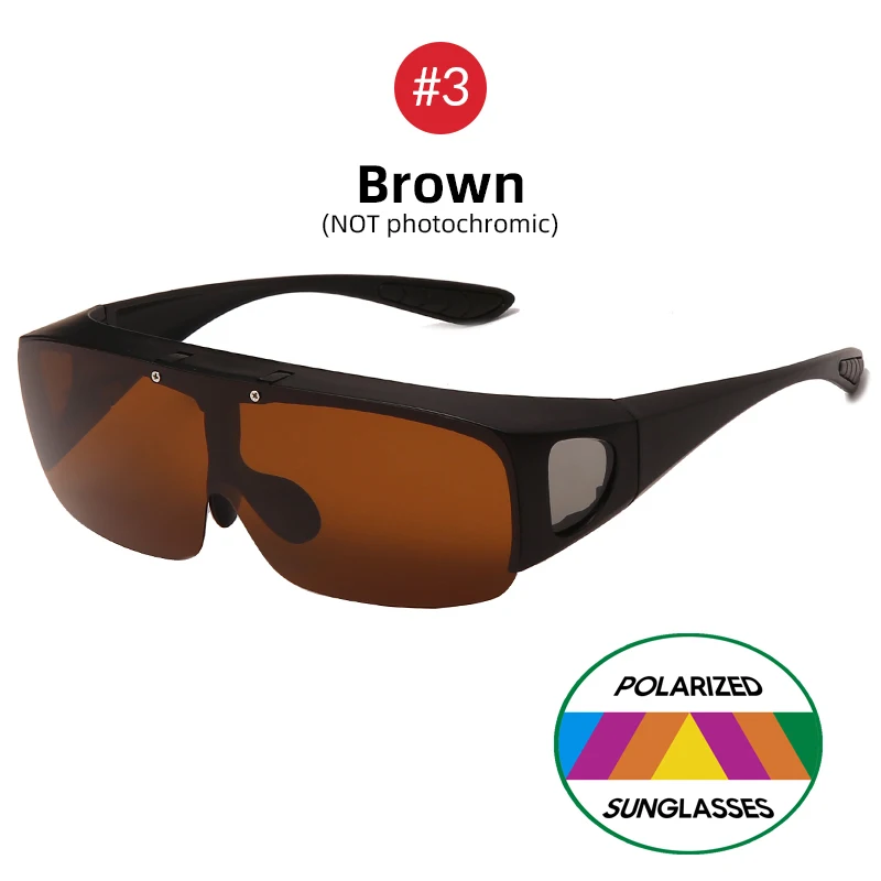 VIVIBEE Flip Up Polarisierte Fit Über Brille Sonnenbrille Männer Fahren UV400 Photochrome Angeln Schutzbrille Outdoor Frauen
