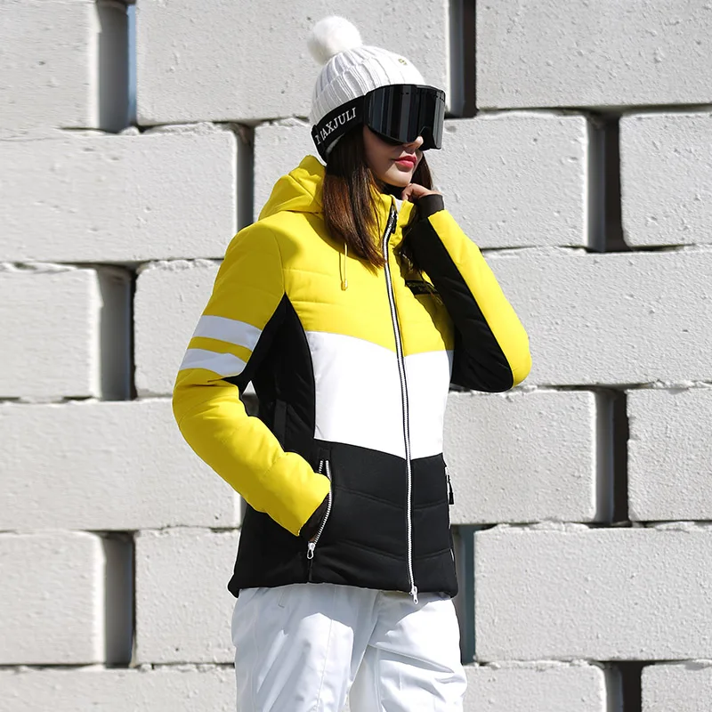 Chaqueta de esquí con capucha para mujer, ropa deportiva profesional de alta calidad, Chaquetas deportivas para exteriores, marca RUNNING RIVER