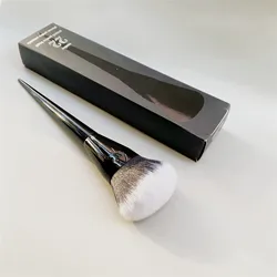 BLACK Vegan Pressed Powder Brush #22 - Large Round Smooth Powder Blending Makeup Brush Cosmetics Tool