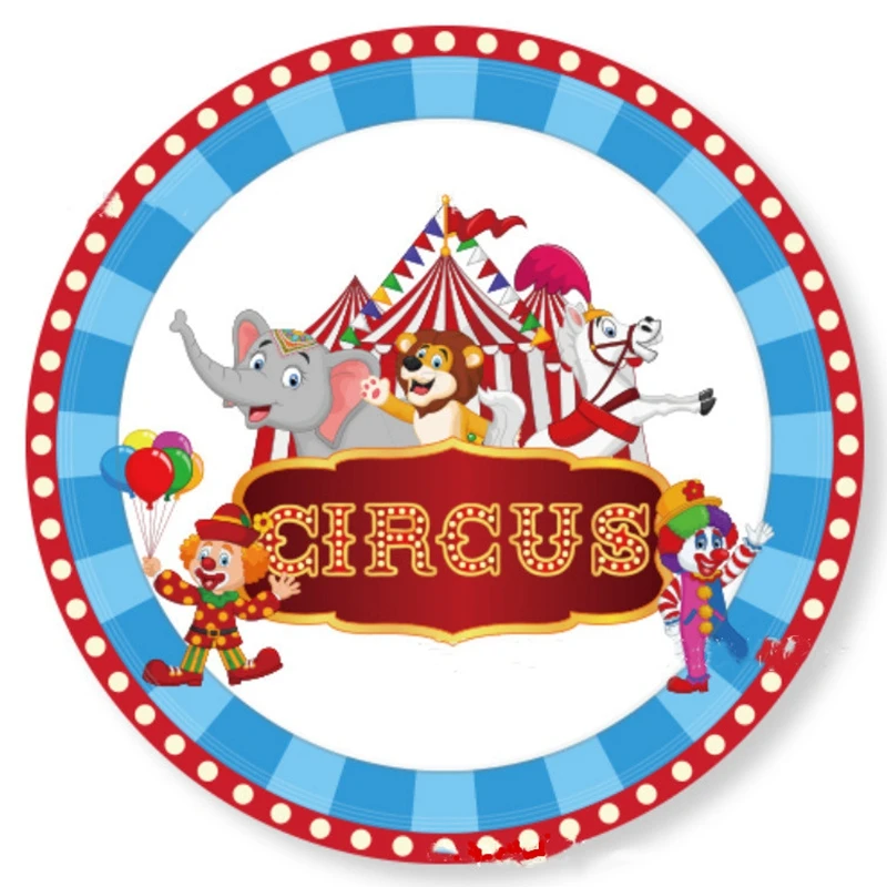 Circus Clown Lion Kuchen Topper Elefanten Junge Mädchen Geburtstag Partei Liefert Affe Stroh Bogen Kid Backen Liefert Dessert Liebe Geschenke – Detail 4