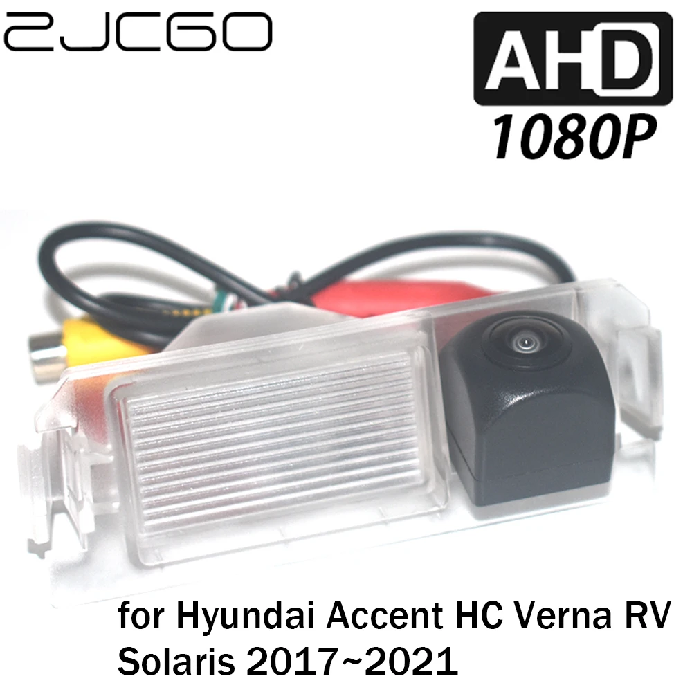 

ZJCGO Car Rear View Reverse Backup Parking AHD 1080P Camera for Hyundai Accent HC Verna RV Solaris 2017 2018 2019 2020 2021