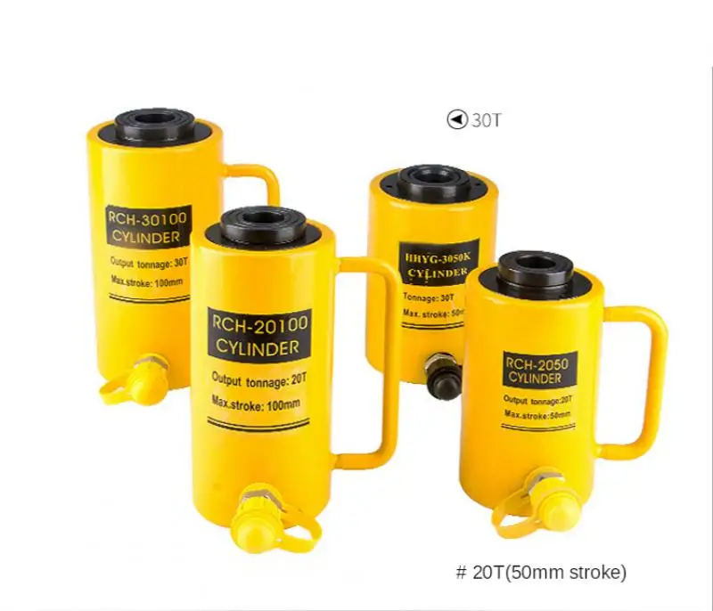 RCH-20T กลวงไฮดรอลิแจ็คไฮดรอลิกระบอกไฟฟ้าแยก Hollow แจ็ค50มม.