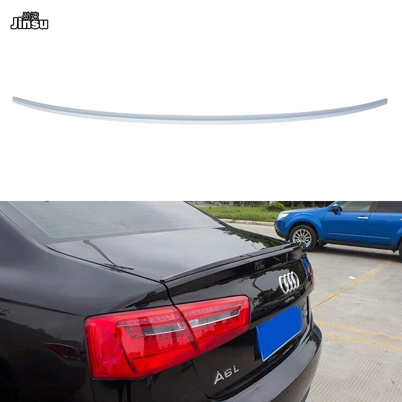 

S6 style For Audi A6 C7 sedan 2012 - 2017 ABS plastic gray primer rear trunk spoiler wing lip