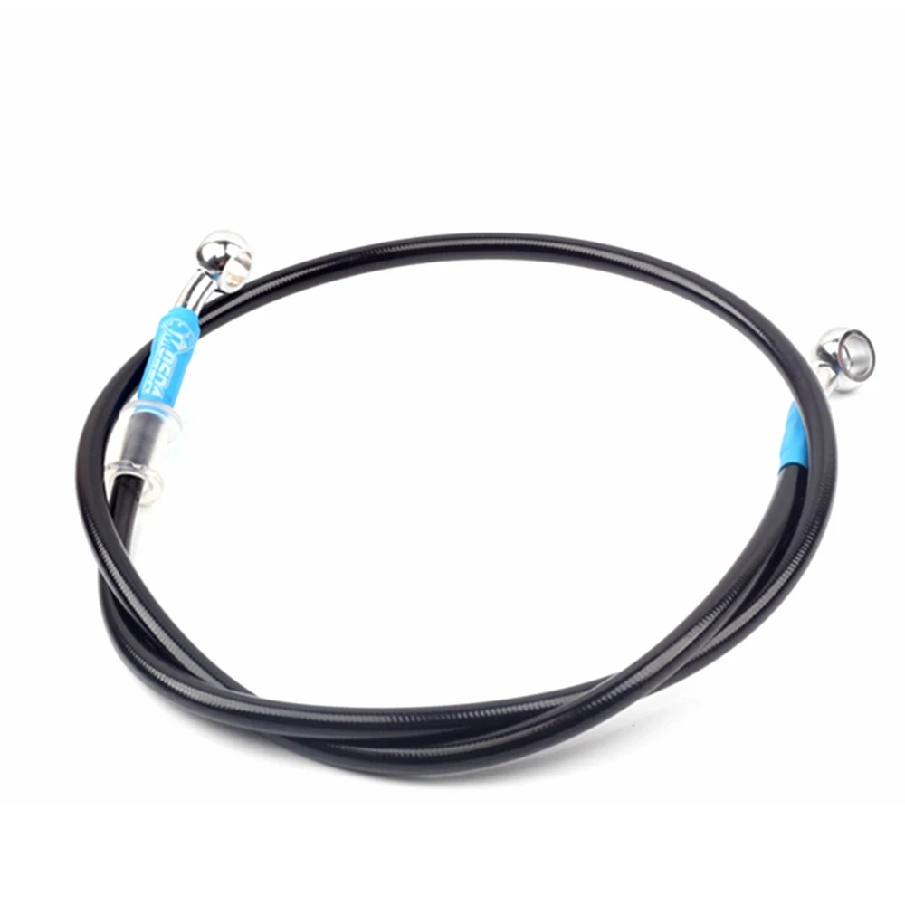 400mm To 2200mm Motorcycle M10 Banjo 28° Brake Hose Braided Steel Brake Clutch Oil Hose Line Pipe Fit ATV Dirt Pit Scooter Bike