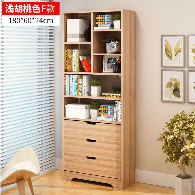 Creative Bookcase Simple Modern Students Bedroom Simple Bookshelf Economy Display Cabinet Living Room Storage Rack