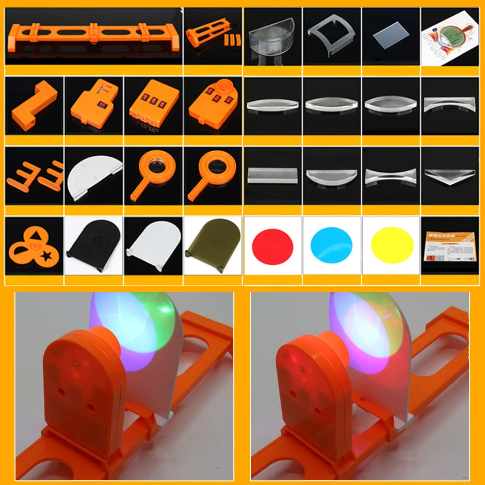 Complete set of physical optics experiment physical optics Optical socket pinhole imaging Lens experiment Teaching aids