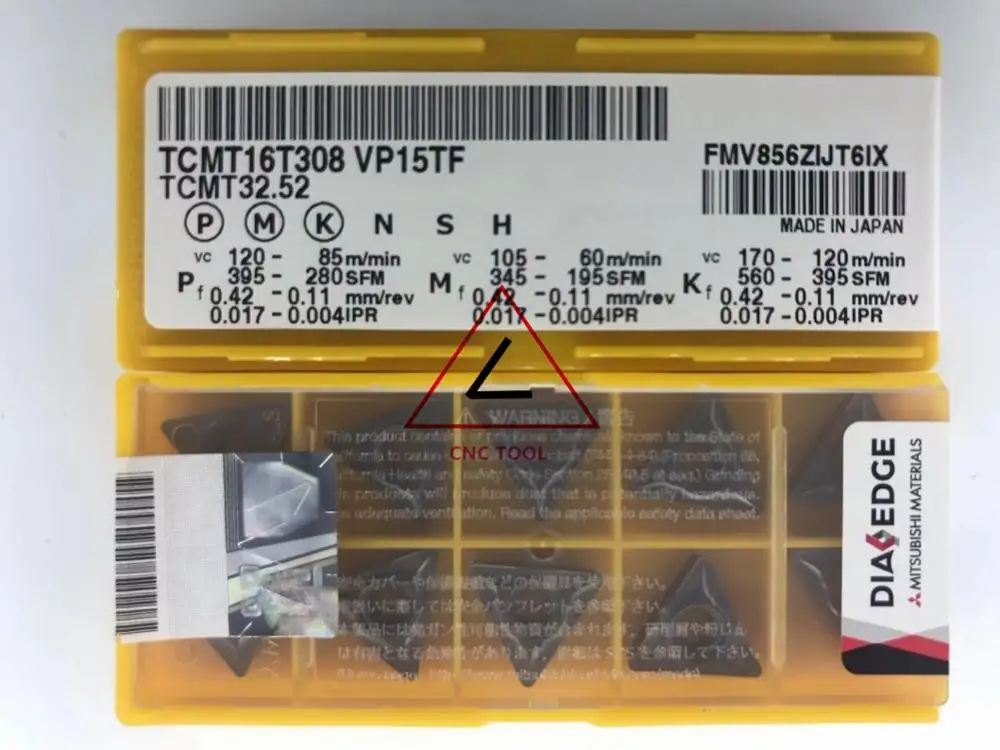 

TCMT 16T308 VP15TF 10pcs original turning insert DIAEDGE