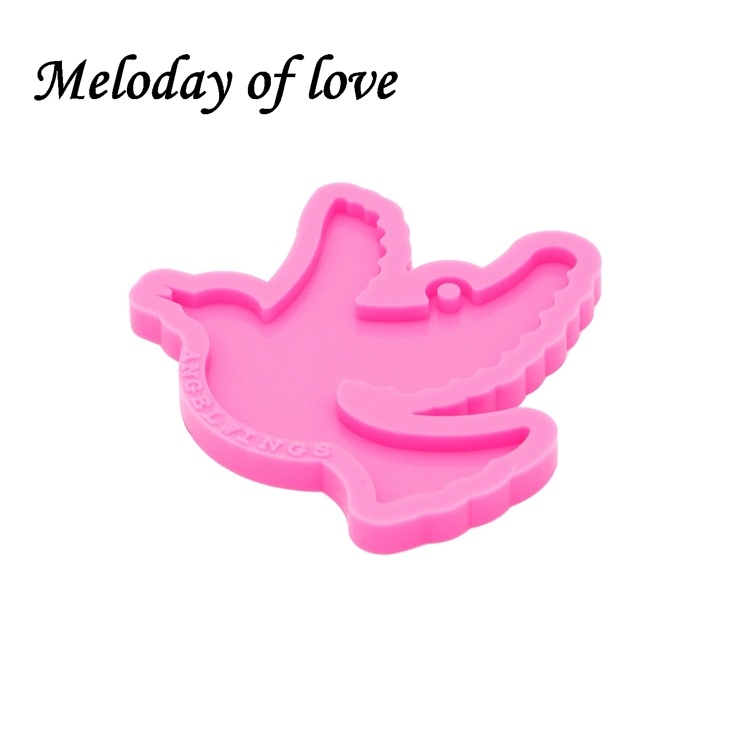 Glossy Dove Keychain Mold Pigeon Epoxy Resin Crafts Molds Jewelry Making Custom Silicone Mould DY0412