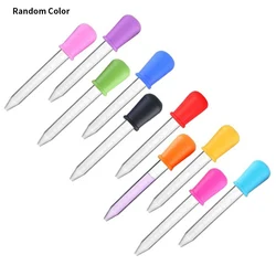 6/10 Stuks 5Ml Kleine Siliconen Plastic Voeden Geneeskunde Vloeibare Pipet Dropper Voor School Lab Baby Pipetten apparaten